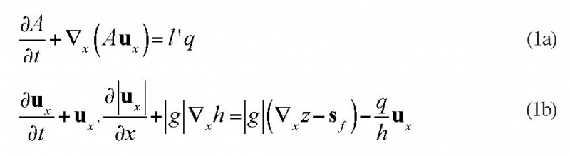 Équations 1a et 1b