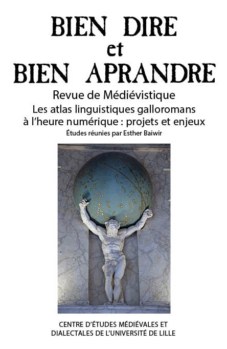 Couverture. Les atlas linguistiques galloromans à l'heure numérique : projets et enjeux