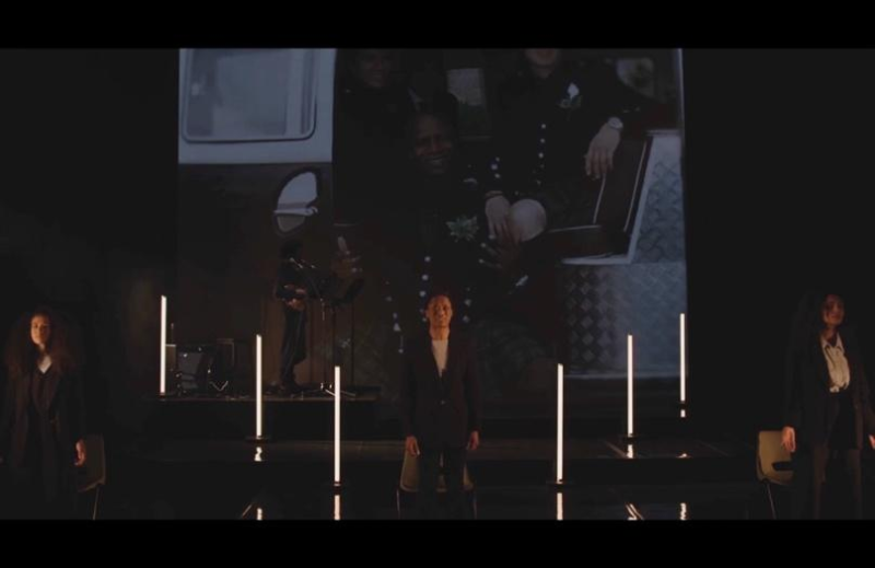 Image from Lament for Sheku Bayoh, A National Theatre of Scotland, Edinburgh International Festival and Royal Lyceum Theatre co-production, 2020. (31:17)