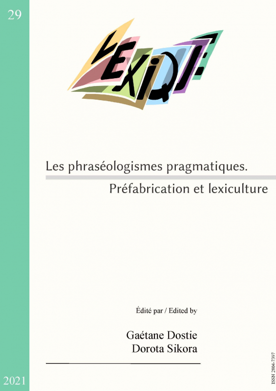 Les phraséologismes pragmatiques