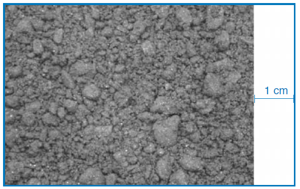 Figure 1. Exemples de répartitions granulométriques de minerais et charbons (mesures ARCELOR par tamisage, mm) Reproduit avec autorisation.Examples of ores and coals size distributions (measurements ARCELOR by sifting, mm). Reproduced with permission.